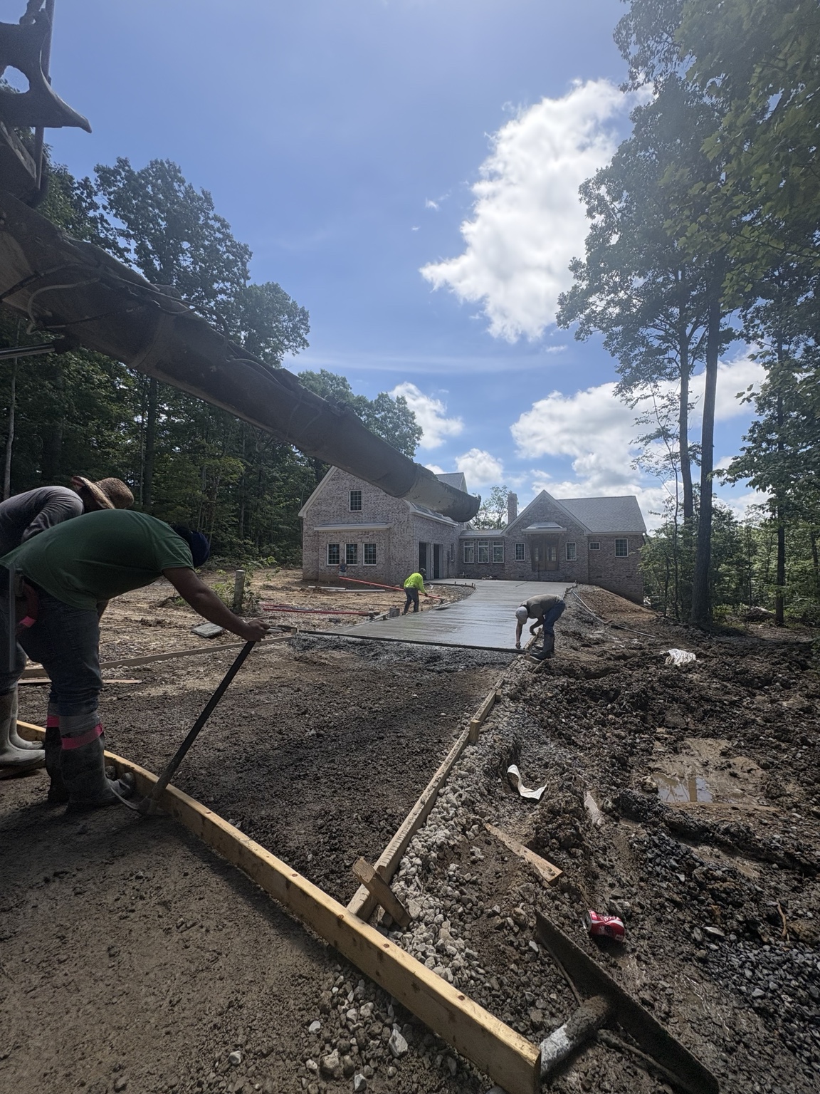CONCRETE POURING PROCESS
