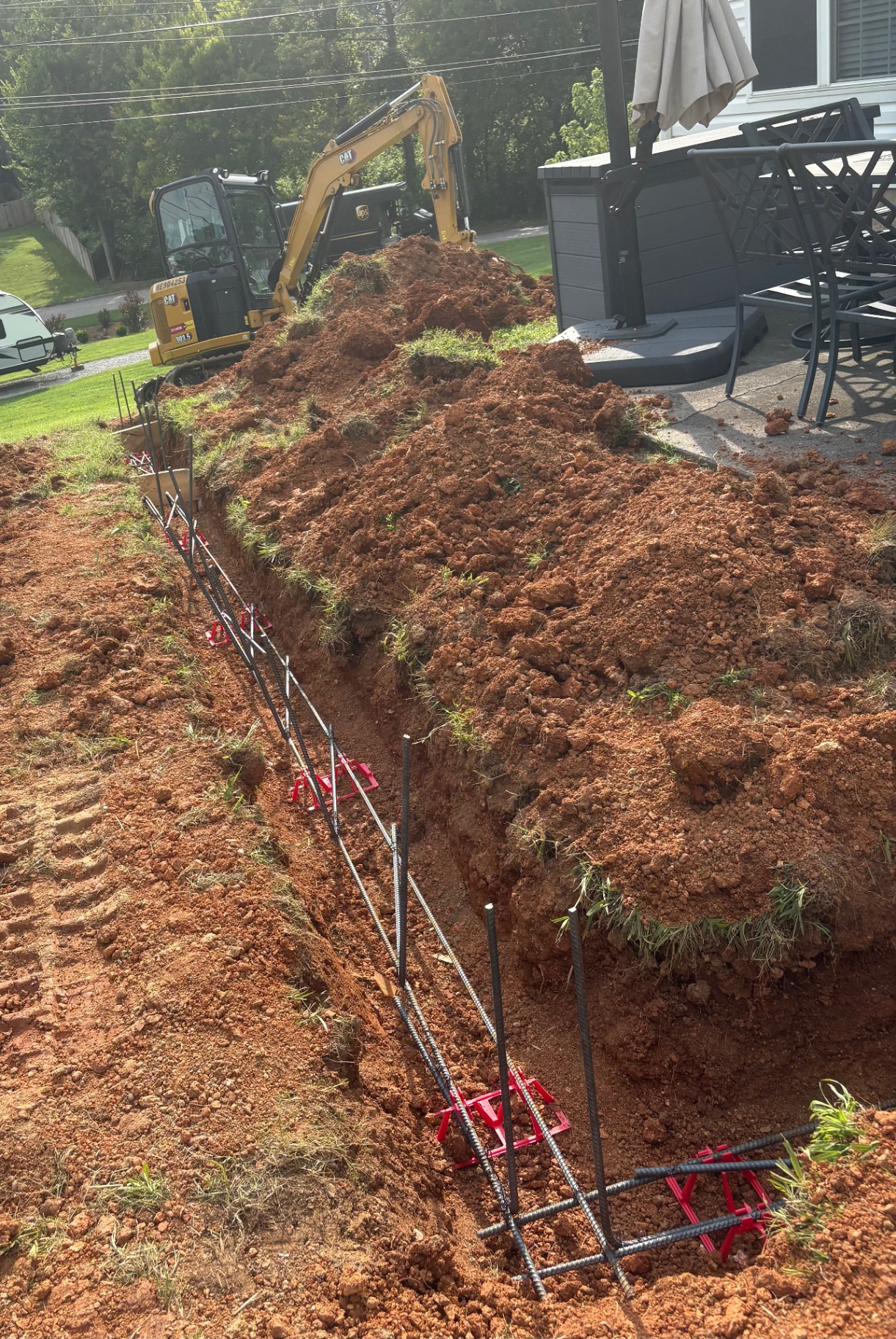 HOUSE ADDITION FOOTER PREP